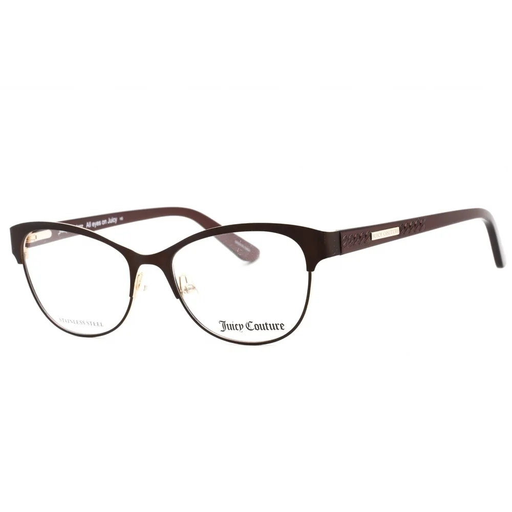 NWT Juicy Couture JU 216/G-0YZ4 00 Brown Cat Eye 51mm Eyeglasses